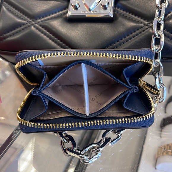 Michael Kors Jet Set Travel Medium Zip Around Card Case 
Color: Navy 
NWT - Picture 12 of 16